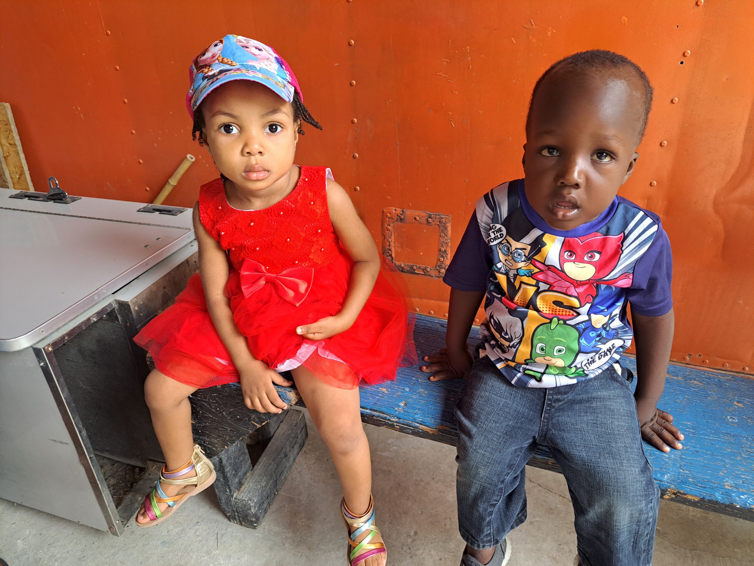 Two children