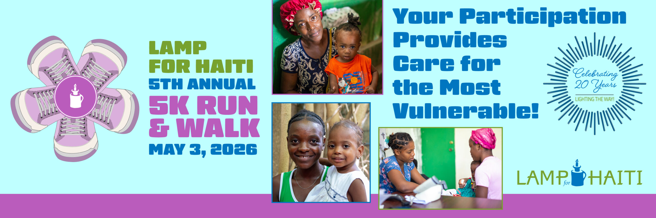 2026 Lamp for Haiti 5K Run banner
