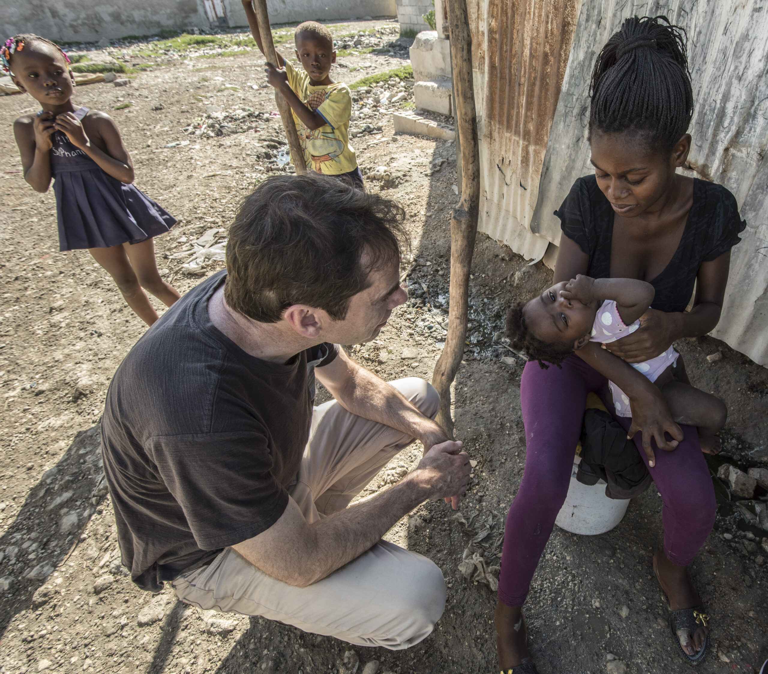 Co-founder Dr. James Morgan in Cite Soleil
